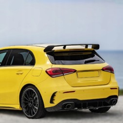 CAR S-12017-GB Спойлер для Mercedes A W177 2020- стиль A45 Чорний Глянець