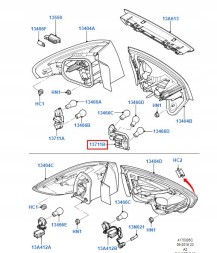 Ford OE 7S71-13N005-DA Оправа лампочки лампи задня ліва ford mondeo mk4 07-
