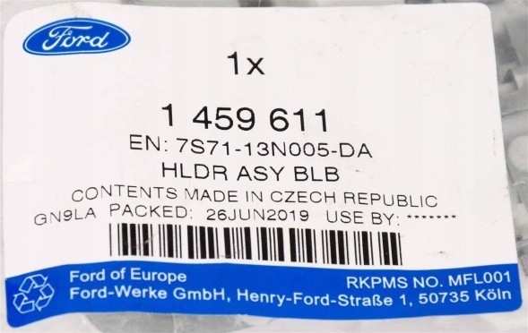 Ford OE 7S71-13N005-DA Оправа лампочки лампи задня ліва ford mondeo mk4 07-