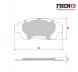 CHINA 2124500TH_XT Диски freno 300мм пофарбовані та колодки передні для mercedes vito 447 viano 639