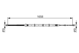 1987482865 BOSCH Трос гальма