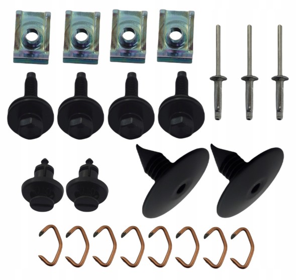 Intercar B-Series-5 041000001R; 100490; 1555829; 217464725R; 4416818; 6616858; 7703072360; 7703072960; 7703077215; 7703077435; 91169652; 93189294 Набір кліпс кріплення бампера DACIA LOGAN (L90/U90/F90), 01.09-01.13