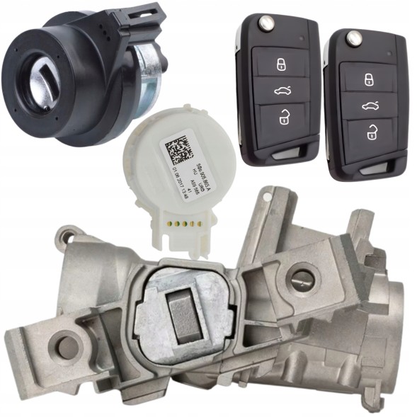 Китай 5Q STAC SKODA 1 ЗАМОК ЗАПАЛЮВАННЯ КОМПЛЕКТ КЛЮЧІВ SKODA OCTAVIA SUPERB III 5Q