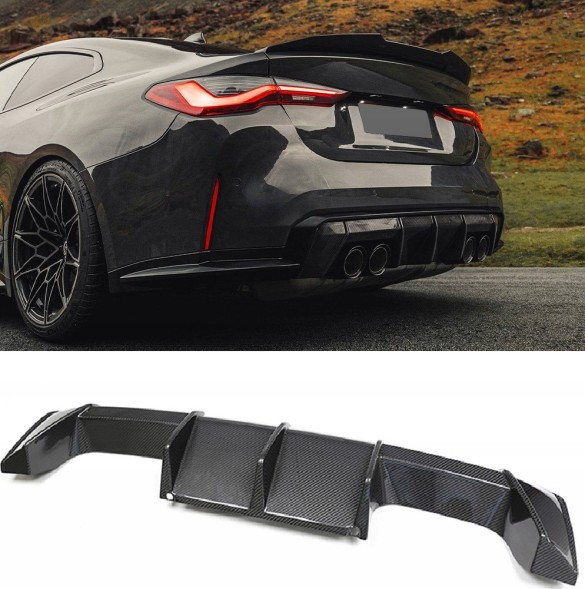 Китай 3534589 ДИФУЗОР НАКЛАДКА ЗАДНЬОЇ ЧАСТИНИ М PERFORMANCE STYLE BMW M3 M4 G80 G81 G82 G83 CARBON