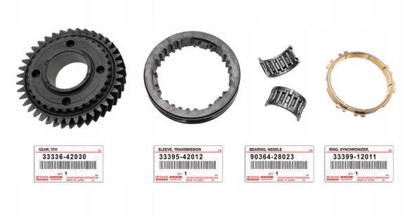 Toyota заводська комплектація GP|3333642030, 33336-42030 KOMPLET + SYNCHRONIZATOR Toyota ремкомплект розсувка 5 передач 39 зубців + синхронізатор оригінал