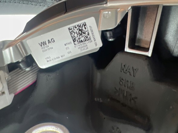 Volkswagen OE 571419089J, DWP542840OE Шкіряне кермо з підігрівом та пелюстками для VW T-Roc Tayron Tiguan 571419089J Нове