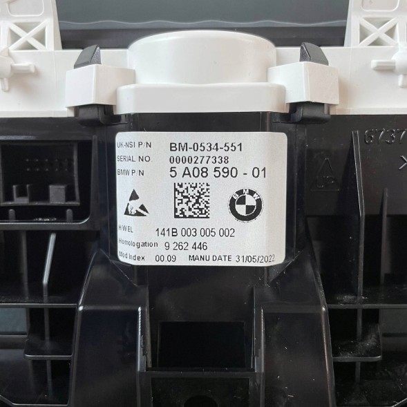 BMW OE 62 10 5A08590 Лічильник Годинників Дисплей LHD BMW i3 I01, i3 I01 LCI (KMH) 5А08590
