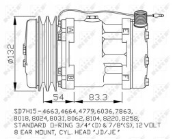 NRF 32238 Компресор кондиціонера nrf