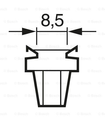 1987302514 BOSCH Лампа BOSCH 24V 1 2W B8 5d