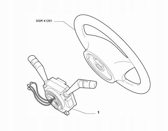 Fiat OE 07355213170 735521317 735445041 735597699 PRZEŁĄCZNIK ZESPOLONY MANETKA ŚWIATEŁ KIERUNKOWSKAZÓW FIAT GRANDE PUNTO Перемикач комбінований (мультируль) для покажчиків повороту FIAT GRANDE PUNTO EVO