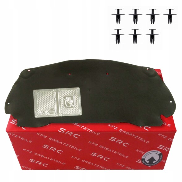 SRC 98.05024180S + spinki ШУМОІЗОЛЯЦІЯ КАПОТА ДВИГУНА + КЛІПСИ PEUGEOT 2008 I (13-16) 9805024180