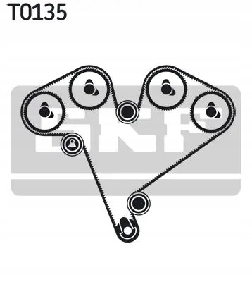 SKF VKMA 05502 Комплект ременя грм vkma 05502 skf cadillac opel
