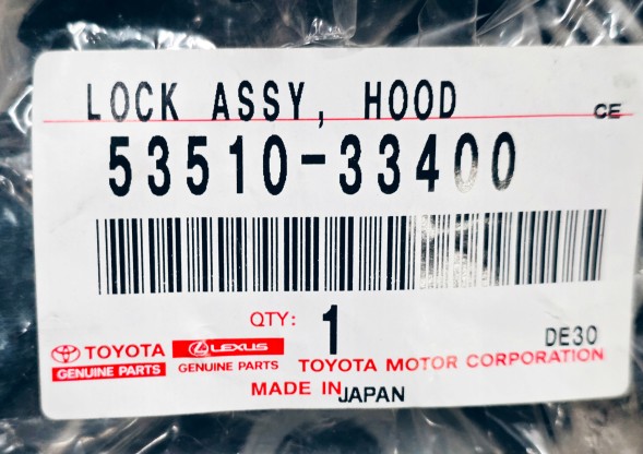 Lexus OE 53510-33400 Замок капота передній РИГЕЛЬ КАПОТА LEXUS ES 2013-2018 OE