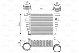 Valeo 817938 Охолоджувач повітря інтеркулер 817938 valeo skoda
