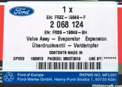 Ford OE FR3B-19849-BH Роздульний клапан випарника mustang 2015-17 / 17-