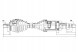 NTY NPW-VV-029 Приводна піввісь volvo s80 2.0t,2.4t,2.5t 99-06 /права,атм/