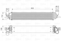 Valeo 818330 Радіатор охолодження повітря intercooler 818330 valeo