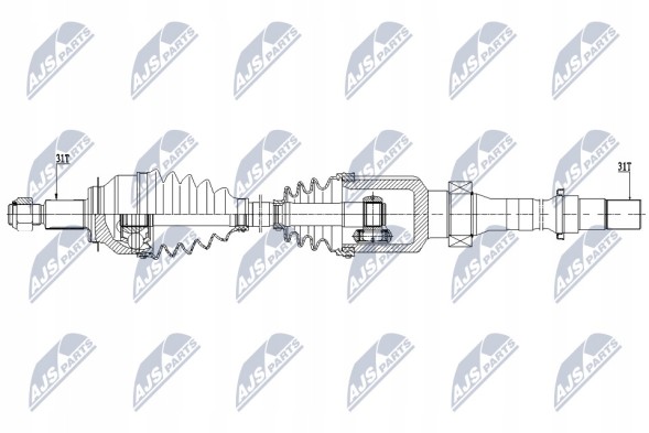 NTY NPW-MZ-058 Npw-mz-058 nty приводна піввісь