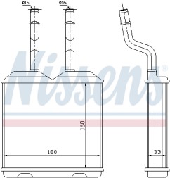 72634 NISSENS Радіатор системи опалення салона