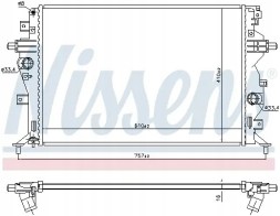 Nissens 606607 Охолоджувач води 606607 nissens