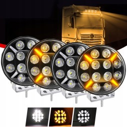 Китай ZVAJKBH2UJKV 4x 9-дюймова робоча фара галогенна 12/24В 16 LED 240W IP67 панель