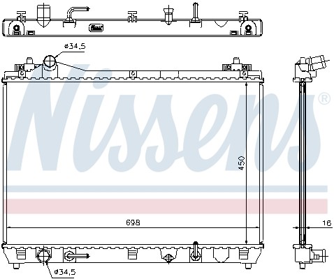 64199 NISSENS Радіатор системи охолодження