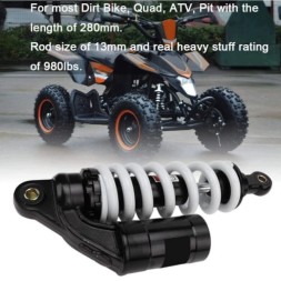 AD BRAKE B09W5F6XNL ЗАДНІЙ АМОРТИЗАТОР 280ММ 980LBS ДЛЯ МОТОЦИКЛА ATV КВАДРОЦИКЛА DIRT BIKE сталевий