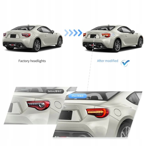 VLAND LDTO53 81S191-3 mhm Лампи тиль ne kpl Vland Full Led Neon Діоди Тюнінг Toyota GT86 GT-86 FRS BRZ