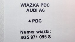 VAG-SYSTEM AUB4G50SPSA000 Новий пучок бампера передній audi a6 4 pdc 4g5971095s 4g5 971 095 с