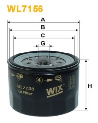 WL7156 WIX FILTERS Фільтр оливи
