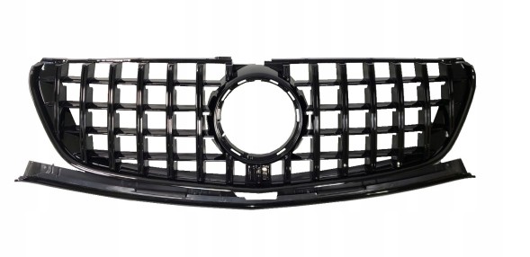 Automaniac A447.038 АТРАПА ГРИЛЬ MERCEDES V-КЛАС W447 W448 PANAMERICANA AMG FULL BLACK14-19