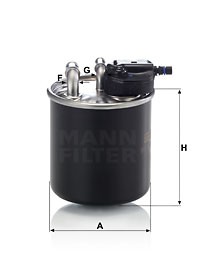 WK 820 15 MANN FILTER Фільтр палива