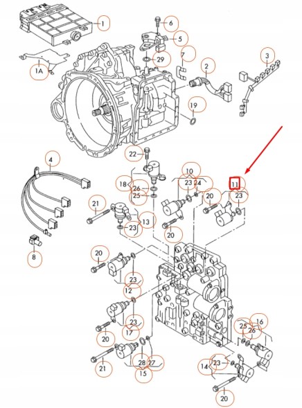 Audi OE AUDI VOLKSWAGEN КЛАПАН КОРОБКИ ПЕРЕДАЧ OE 09A927331A N93