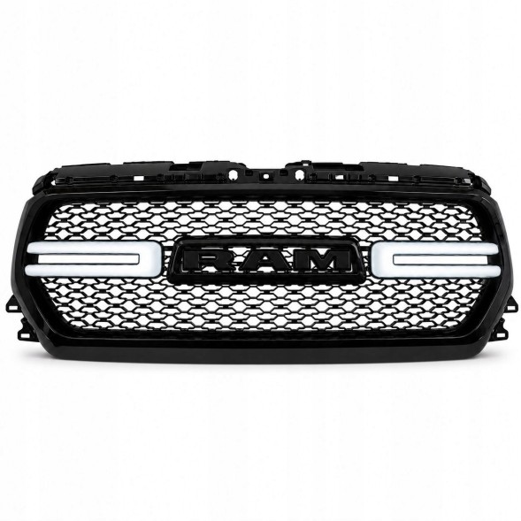 Китай JGD-RAM19-UGLEDGB Решітка-імітація бампера з LED + Поворотник - Глянсова DODGE RAM 1500 2019-2023