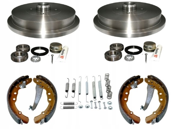Topran ALL0229B Барабани щелепи підшипника комплект AUDI 80 B4 1991-1995 230мм ЗАДНЯ ЧАСТИНА KPL