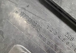 Mercedes-Benz OE A1776808603 vad MERCEDES CLA 117 118 ЗАХИСНА ПАНЕЛЬ ПІДДВІСКИ ПРАВА A1776808603