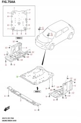 Suzuki OE 72411-70T00 SUZUKI SWIFT MK9 2024 - ЗАХИСТ ДВИГУНА (ПІДДОН)