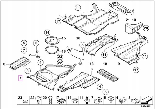 BMW OE БМВ E46 центральний борт 51718218123 OE