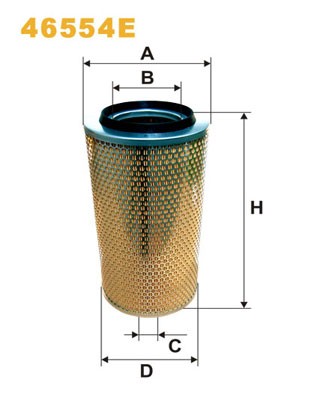 46554E WIX FILTERS Фільтр повітряний