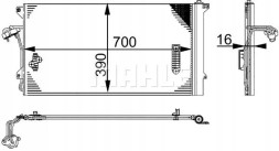 Mahle AC 659 000S Конденсатор радіатора кондиціонування повітря ac 659 000s mahle