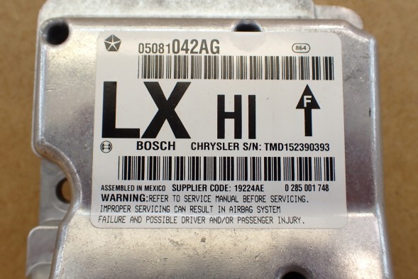 Chrysler OE CHRYSLER 300C 04- STEROWNIK MODUŁ AIR BAG PODUSZKI POWIETRZNEJ 05081042AG 05081042AG 05081042AF 05081042AE 05081042AD 05081042AC CHRYSLER 300C 04- КОНТРОЛЕР МОДУЛЬ AIR BAG ПОДУШКИ БЕЗПЕКИ 05081042AG