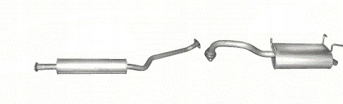Polmostrów 15.38+23.158 Комплект глушників nissan primera p12 1.6 + 1.8 combi