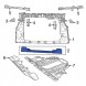 Mopar 68443369AA JEEP COMPASS LIFT 21 - Балка пояса Кронштейн Кріплення під радіатори охолодження 2.0T США