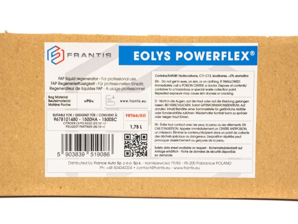 FRANTIS FRT66/EO Фільтр картридж fap eolys powerflex 1.6 hdi