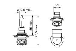 1987302027 BOSCH Автолампа 12V 55W PX22d HIR2 Longlife