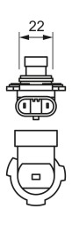 1987302027 BOSCH Автолампа 12V 55W PX22d HIR2 Longlife