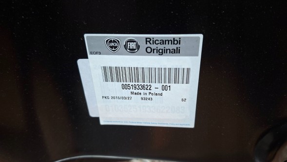 Fiat OE S26337829 БАЛКА ПЕРЕДНЯ 51860351 FIAT 500 2007-