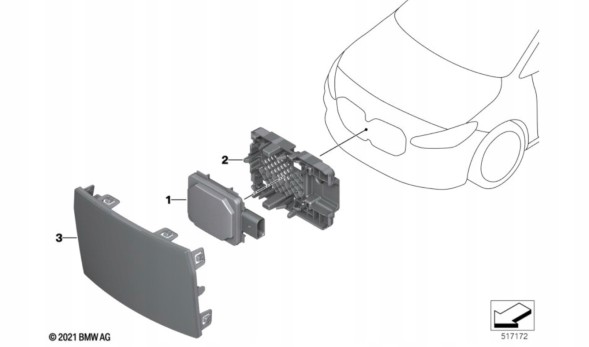 BMW OE 5B3AD16 66315B3AD16-01 odległość odległości Новий оригінальний mrr датчик радару наближення bmw g60 5b3ad16 66315b3ad16-01