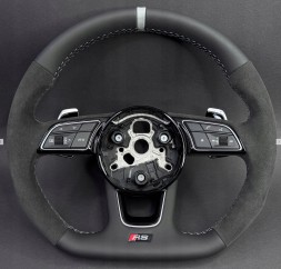 Audi OE 8W0419091GRE Кермо Alcantara для Audi A3 S3 RS3 8V, A4 S4 RS4, A5 S5 RS5, сіра нитка