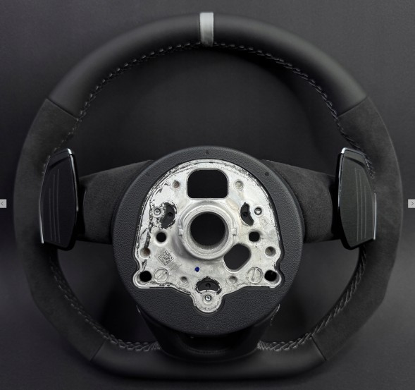 Audi OE 8W0419091GRE Кермо Alcantara для Audi A3 S3 RS3 8V, A4 S4 RS4, A5 S5 RS5, сіра нитка